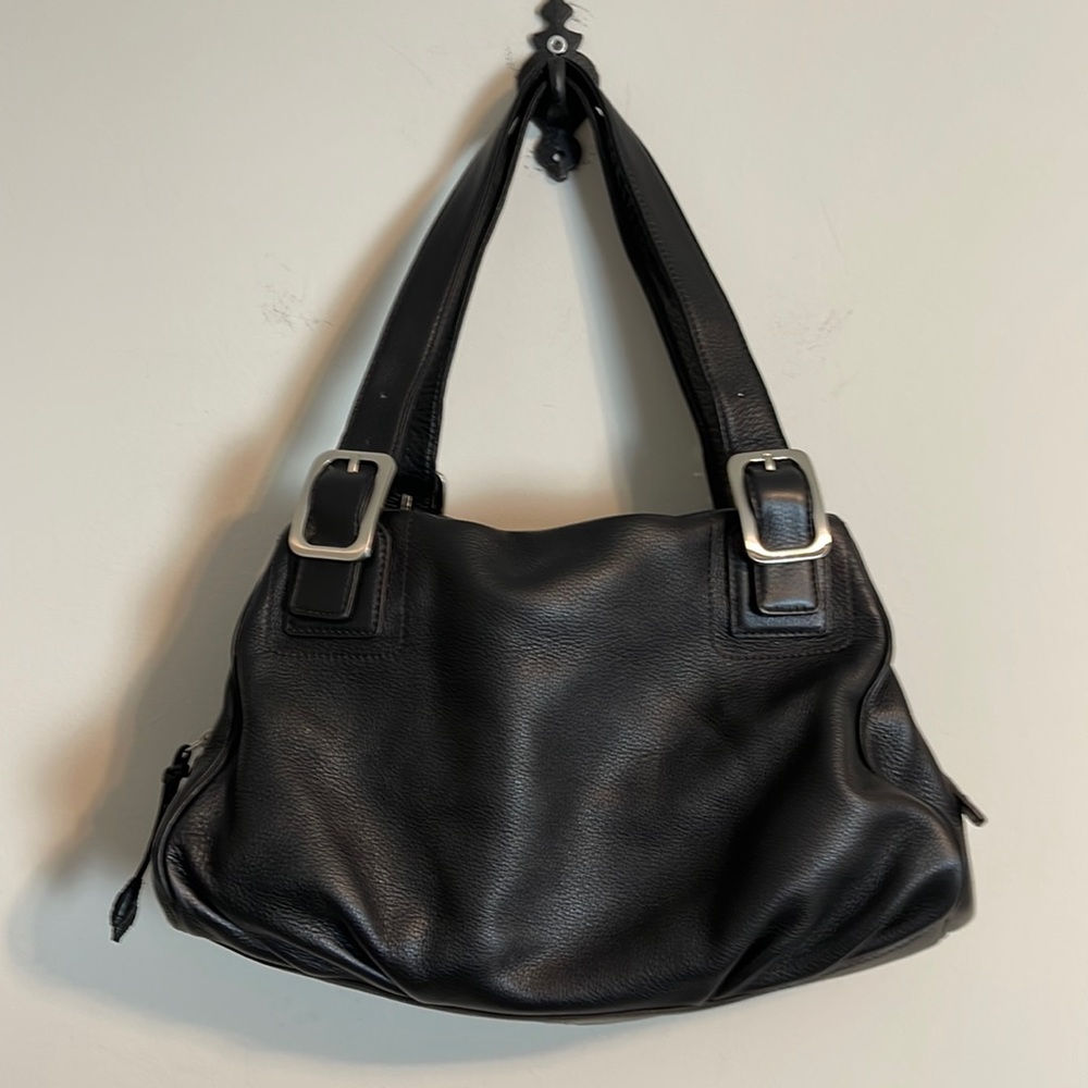 Cole Haan black leather shoulder bag